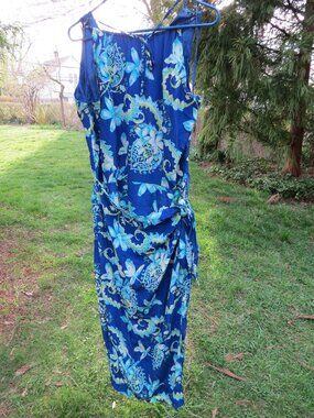 VINTAGE SPENSER JEREMY 100% Silk Halter Dress Size 12 Gorgeous